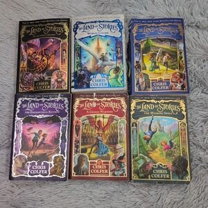 Lot Of 6  The Land Of Stories by‎ Chris Colfer Paperback Homeschool Fantasy